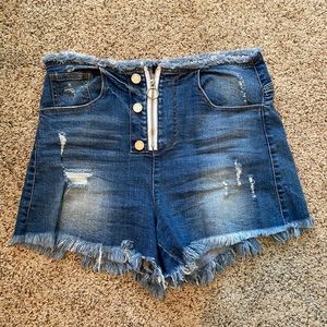 High waisted shorts
